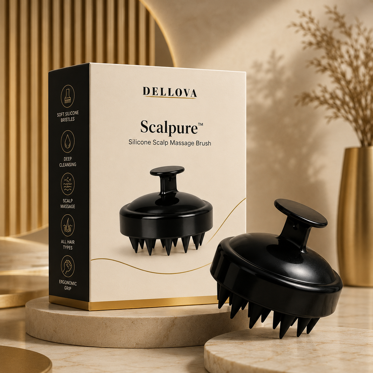 Scalpure™ | Silicone Scalp Massage Brush