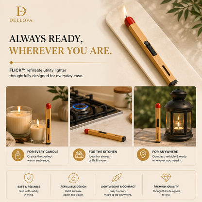 FLICK™ | Refillable Matchstick Utility Lighter