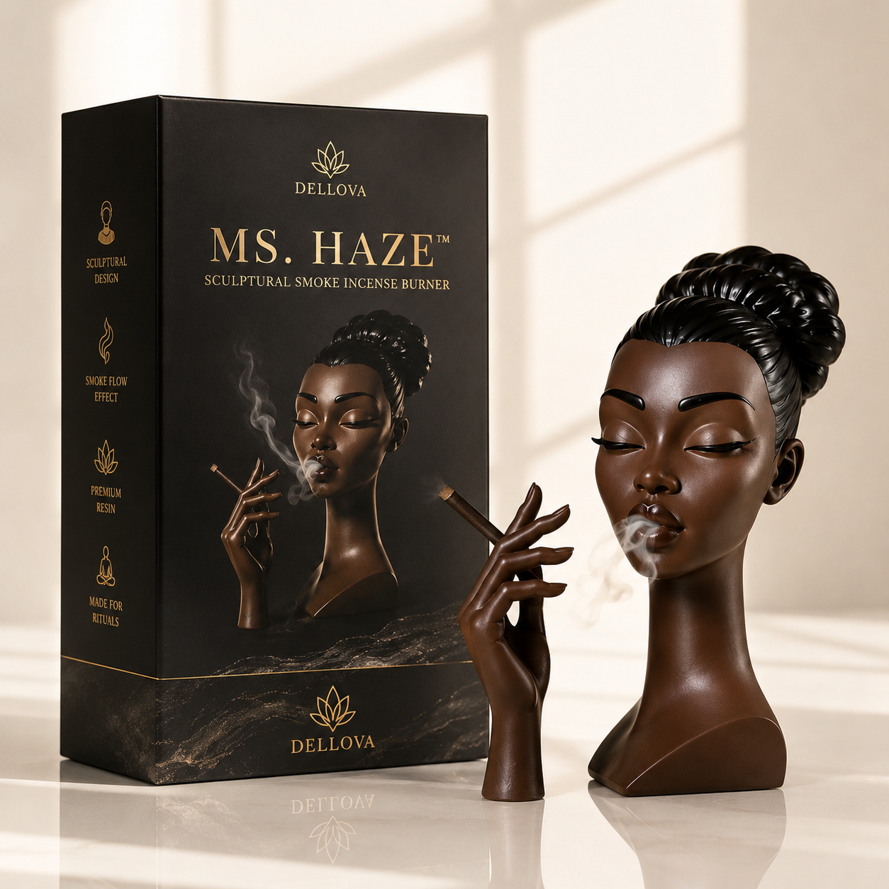 MS. HAZE™ | Sculptural Smoke Incense Burner