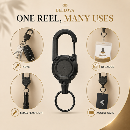 TUKRO™ | Retractable Steel Keychain