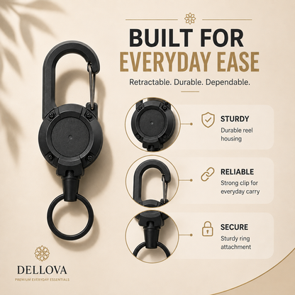 TUKRO™ | Retractable Steel Keychain