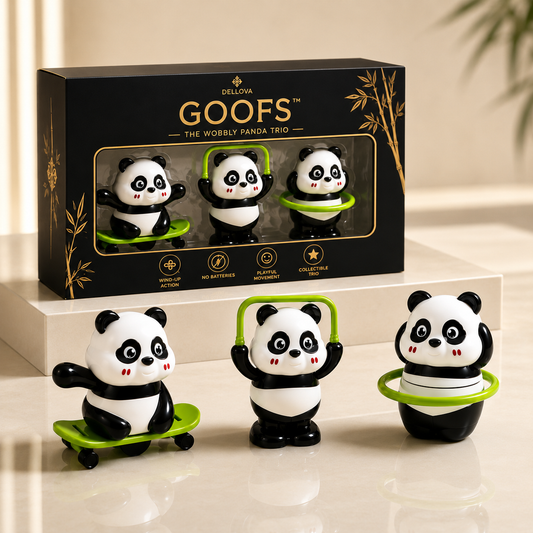 GOOFS™ | The Wobbly Panda Trio