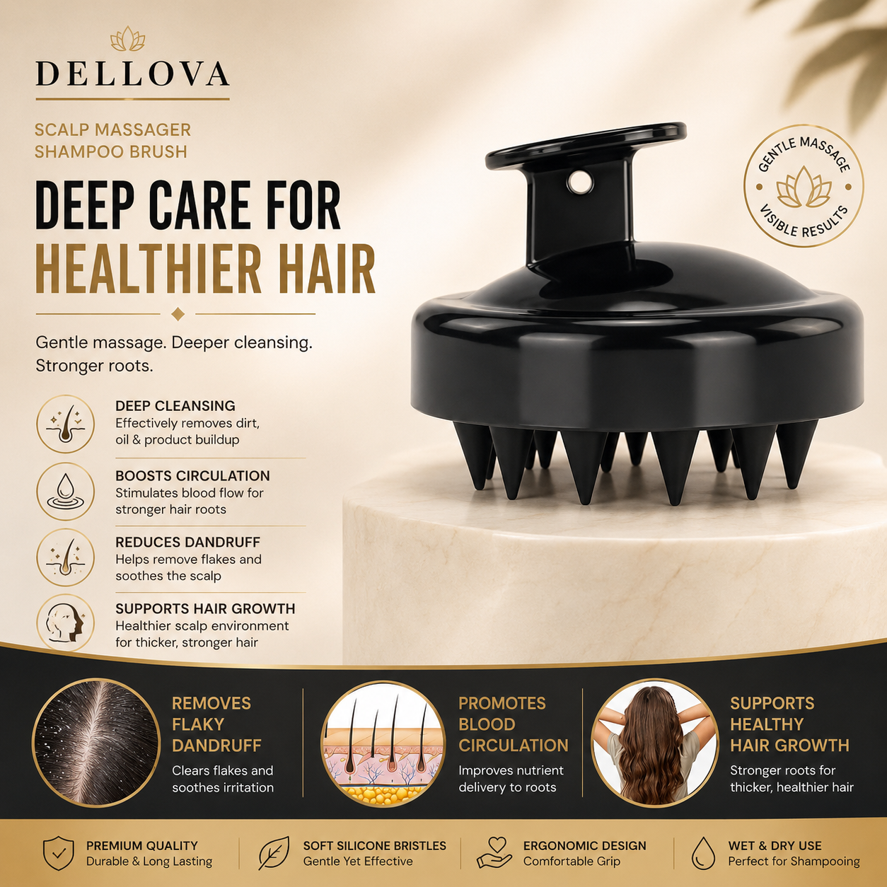 Scalpure™ | Silicone Scalp Massage Brush