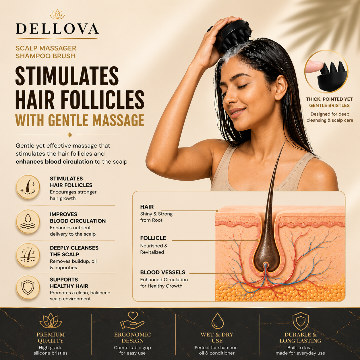 Scalpure™ | Silicone Scalp Massage Brush