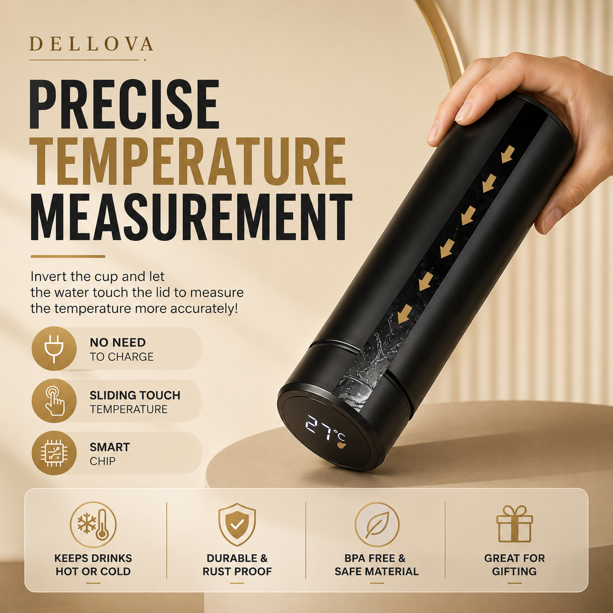Thermora™ | Smart Temperature Display Vacuum Bottle