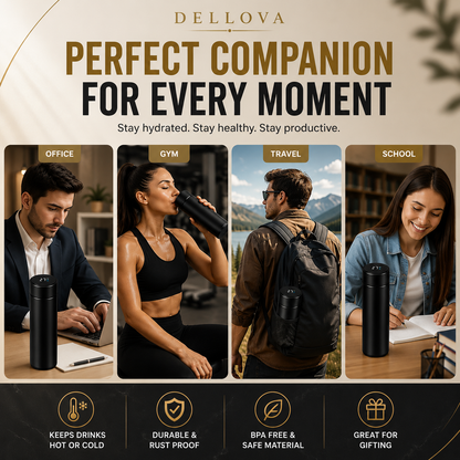 Thermora™ | Smart Temperature Display Vacuum Bottle