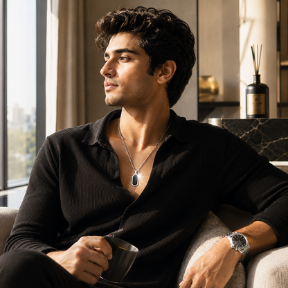 Onyx™ | Black Stainless Steel Pendant Necklace