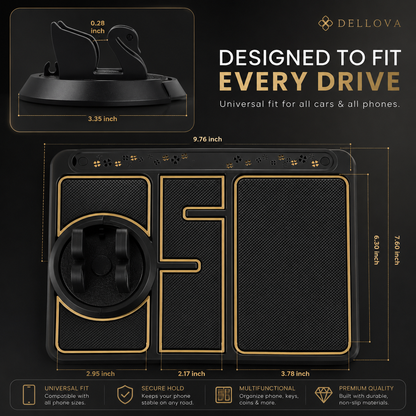 DashDock™ | 4-in-1 Dashboard Organizer