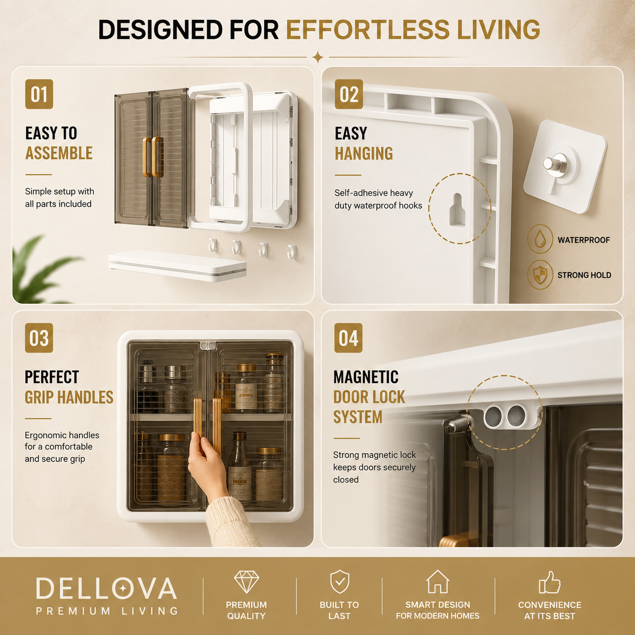 Noro™ | Premium Wall Mounted Storage Cabinet
