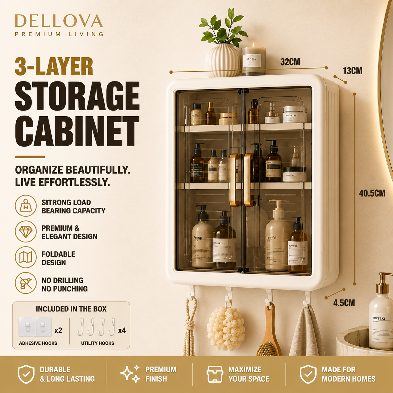 Noro™ | Premium Wall Mounted Storage Cabinet