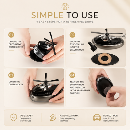 HELIO™ | Luxury Solar Dashboard Aroma Diffuser