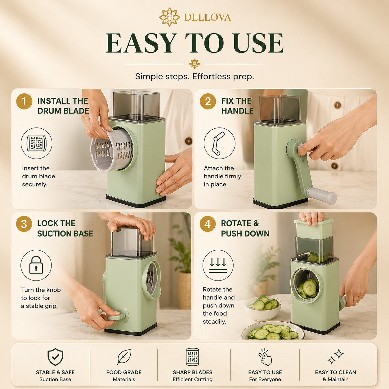 GRATA™ | Premium Rotary Kitchen Prep System