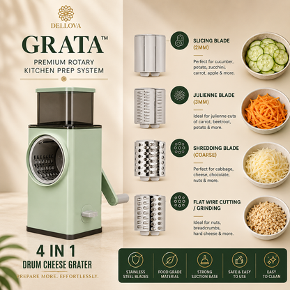 GRATA™ | Premium Rotary Kitchen Prep System