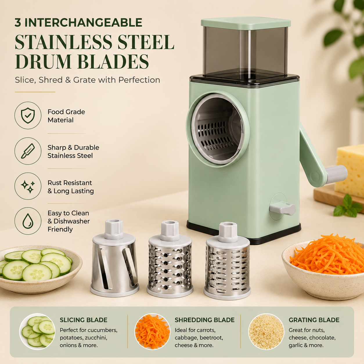 GRATA™ | Premium Rotary Kitchen Prep System