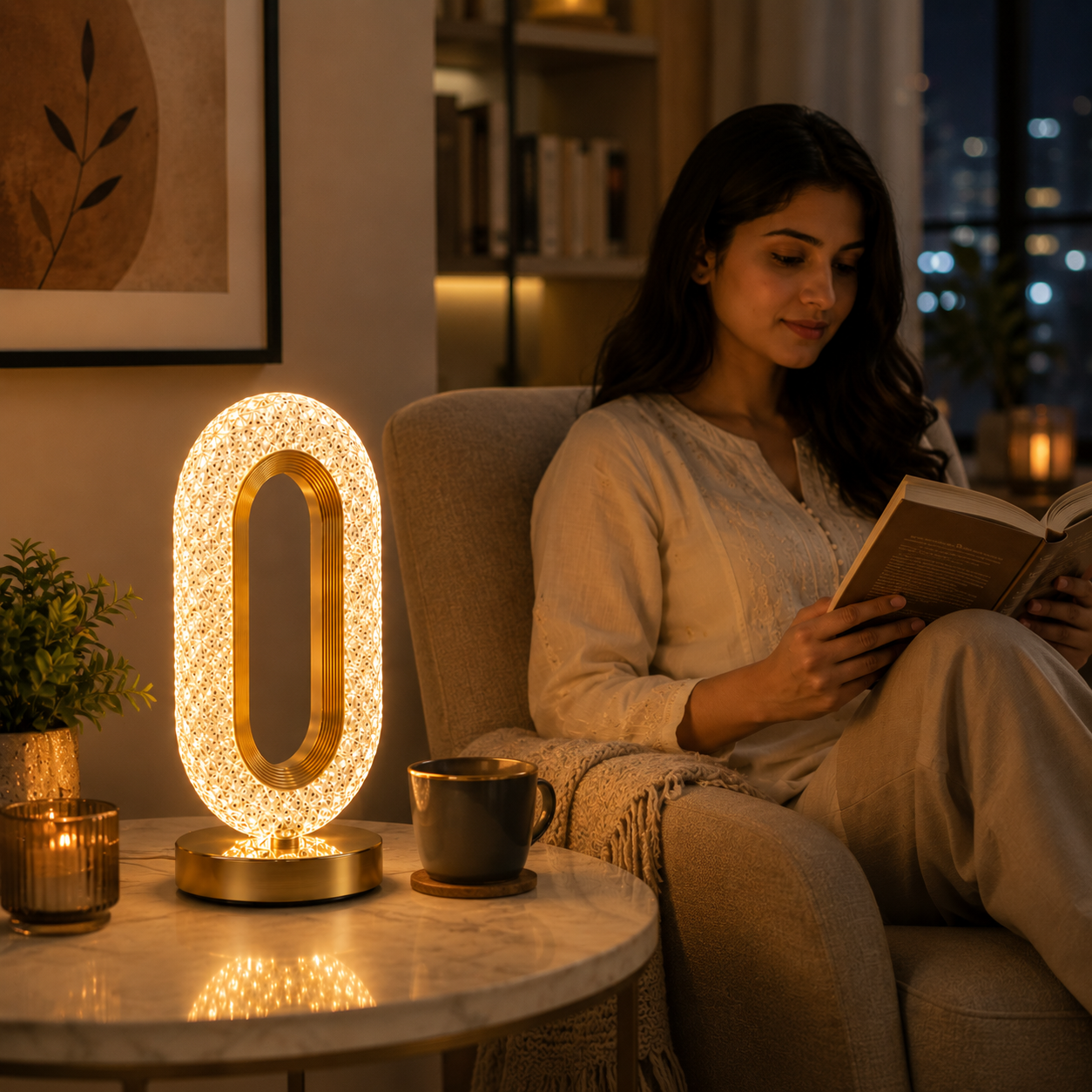 HALO™ | Crystal Ambient Table Lamp