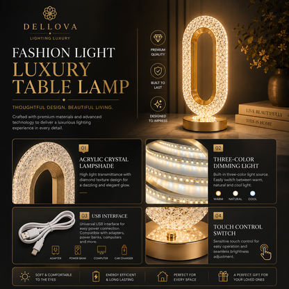 HALO™ | Crystal Ambient Table Lamp