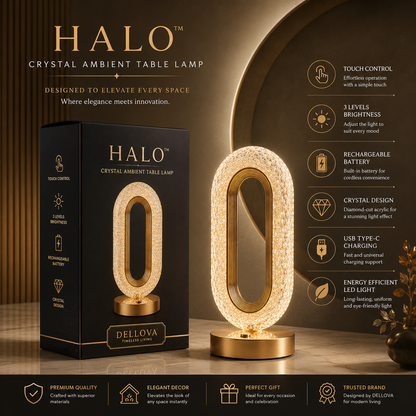 HALO™ | Crystal Ambient Table Lamp