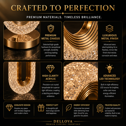 HALO™ | Crystal Ambient Table Lamp