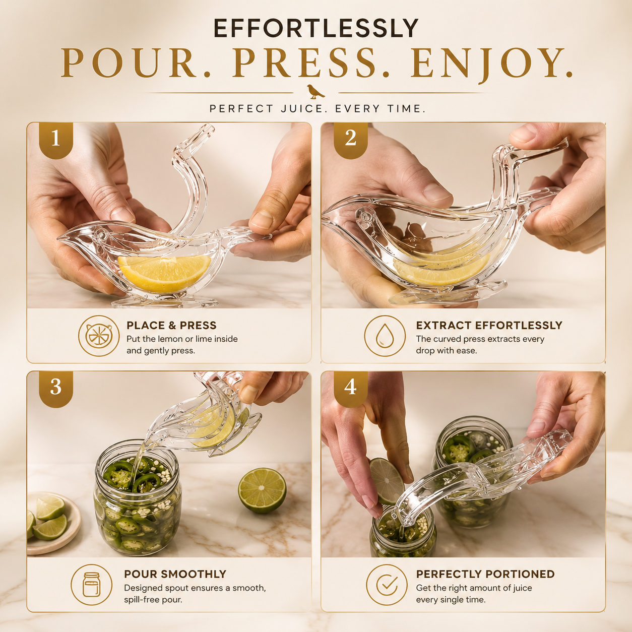 CITRO™ | Crystal Citrus Press (Set of 2)