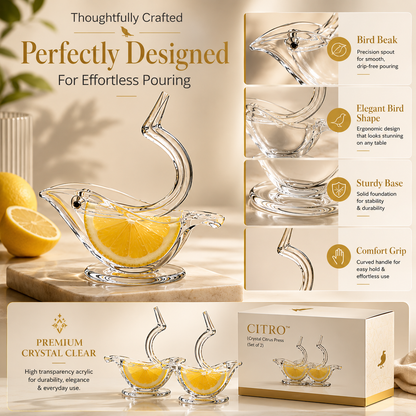 CITRO™ | Crystal Citrus Press (Set of 2)