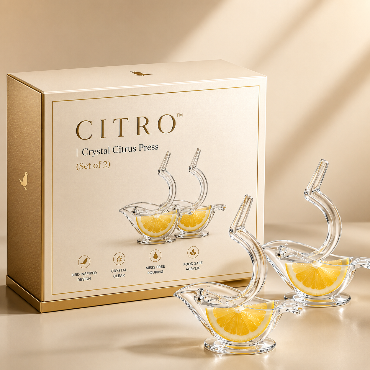 CITRO™ | Crystal Citrus Press (Set of 2)