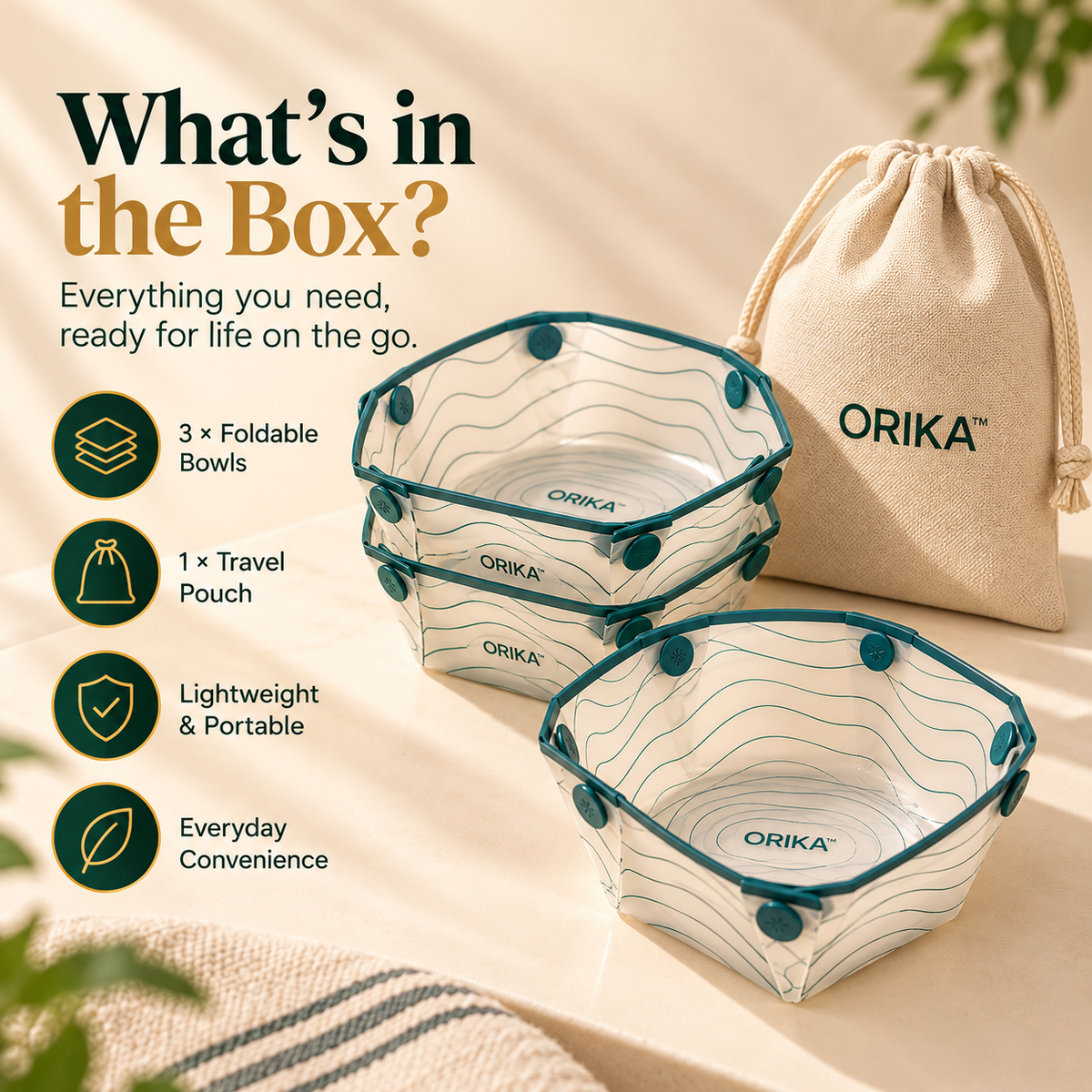 ORIKA™ Foldable Bowl Set of 3