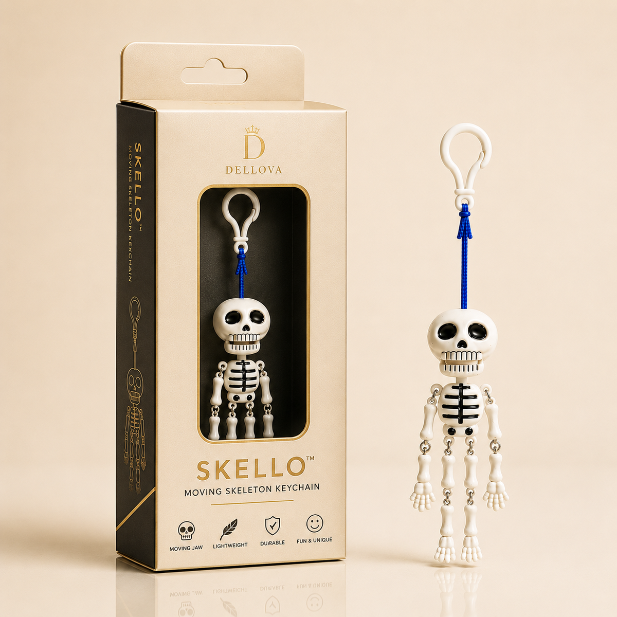 SKELLO™ | Moving Skeleton Keychain