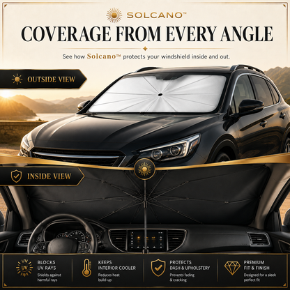 SOLCANO™ | Premium Windshield Sunshade Umbrella