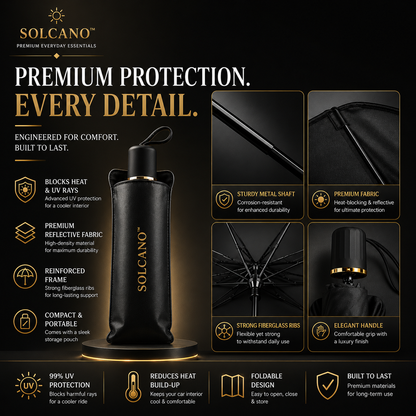 SOLCANO™ | Premium Windshield Sunshade Umbrella