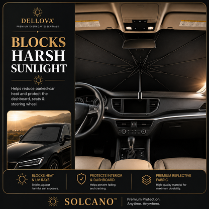 SOLCANO™ | Premium Windshield Sunshade Umbrella