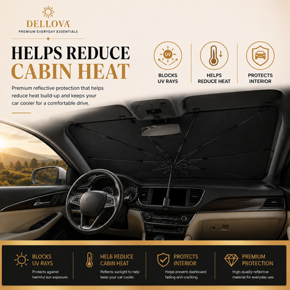 SOLCANO™ | Premium Windshield Sunshade Umbrella